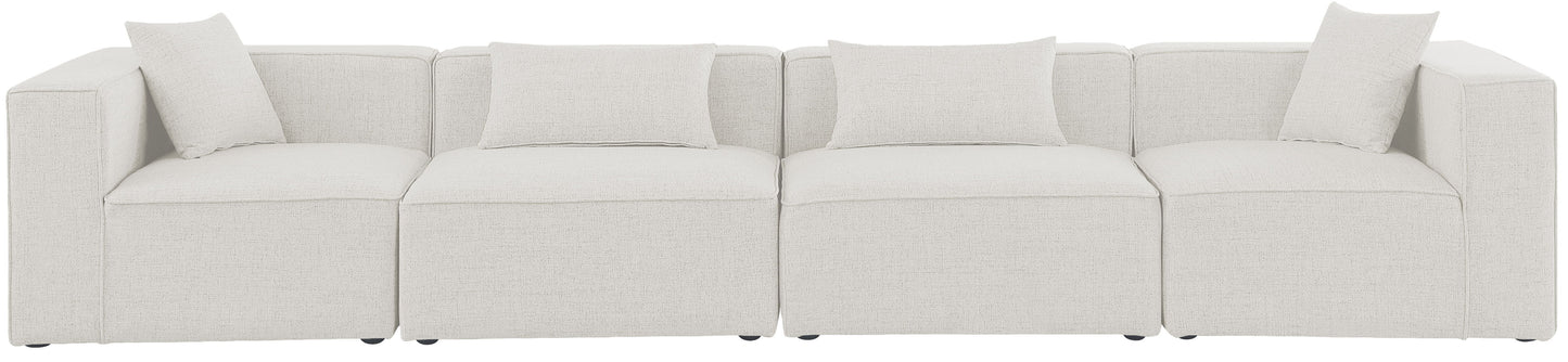Cube - Linen Modular 4 Seat Sofa