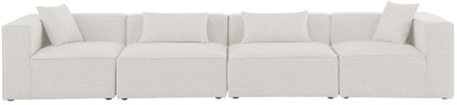 Cube - Linen Modular 4 Seat Sofa