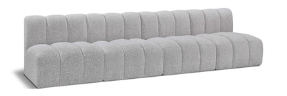Arc - Boucle Fabric 4 Seats Modular Sofa