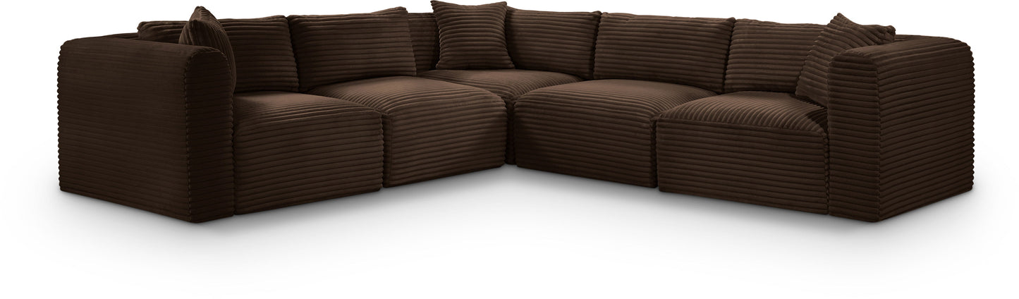Shaggy - 5 Piece Modular Corner Sectional