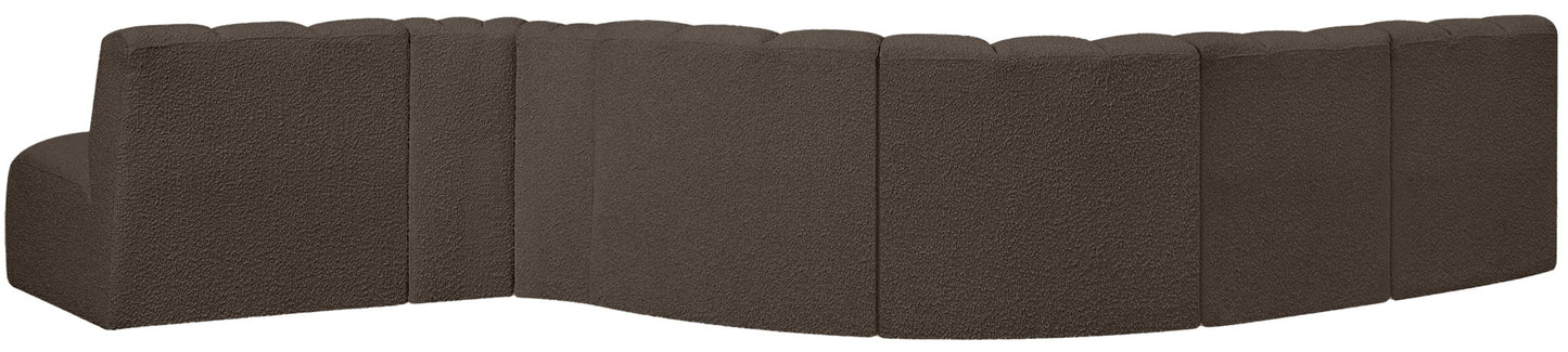 Arc - Boucle Fabric 7 Piece Modular Sofa