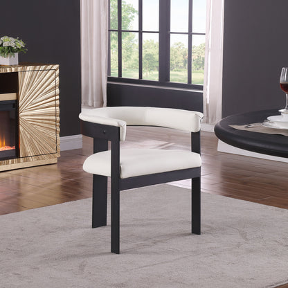 Romeo - Faux Leather Dining Chair With Black Base (Set of 2)