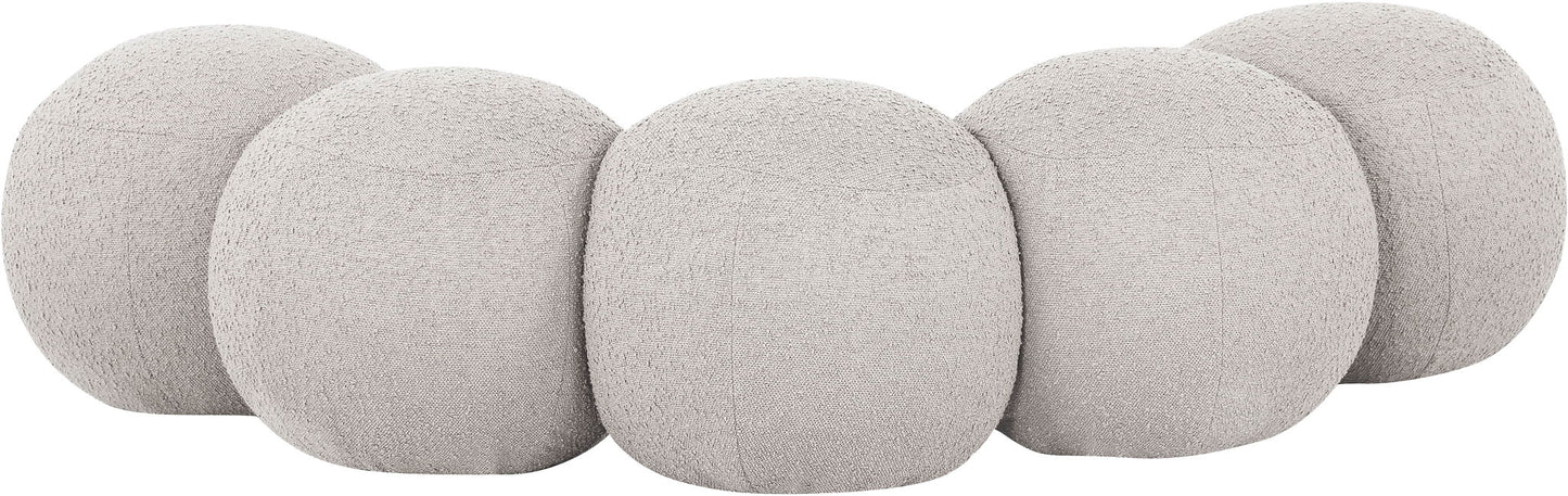 Apollo - Boucle Fabric Bench
