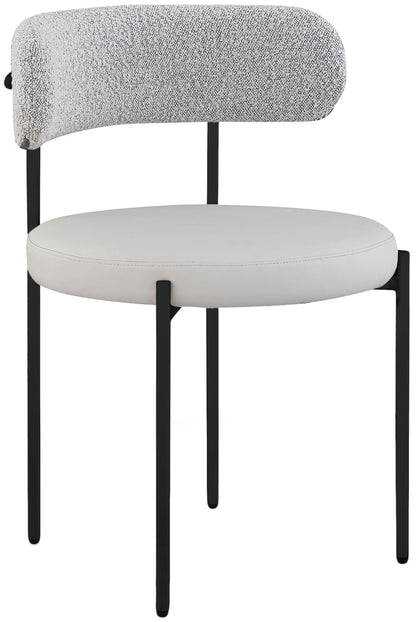 Beacon - Faux Leather Dining Chair With Black Legs (Set of 2)