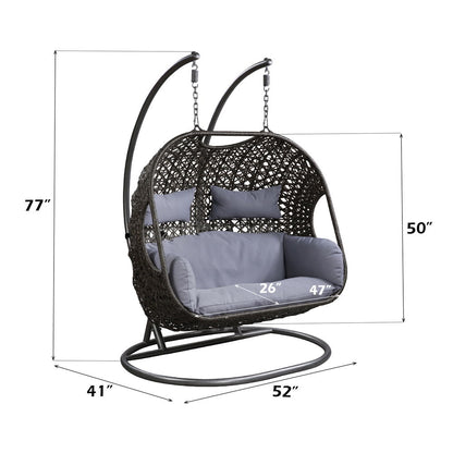 Vasant - 52" Hanging Chair - Fabric & Wicker