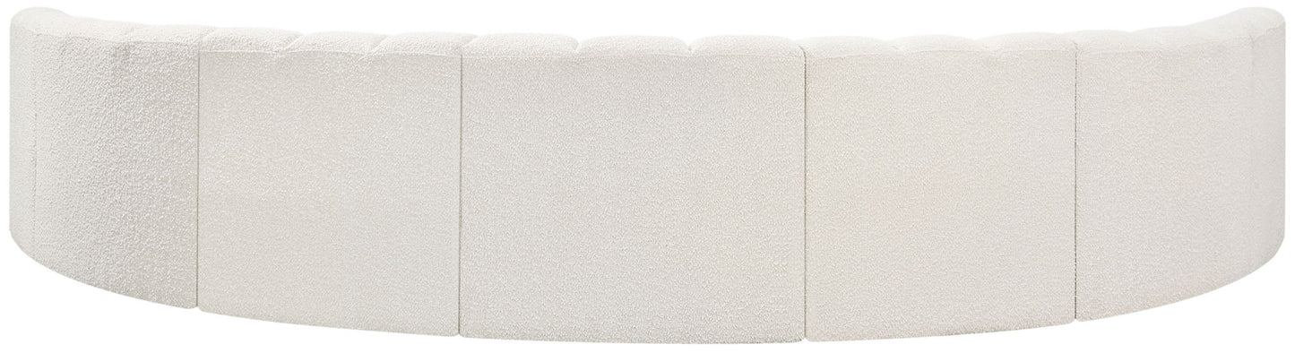 Arc - Boucle Fabric 7 Piece U-Shaped Modular Sofa