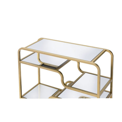 Astrid - Sofa Table - Mirrored & Gold