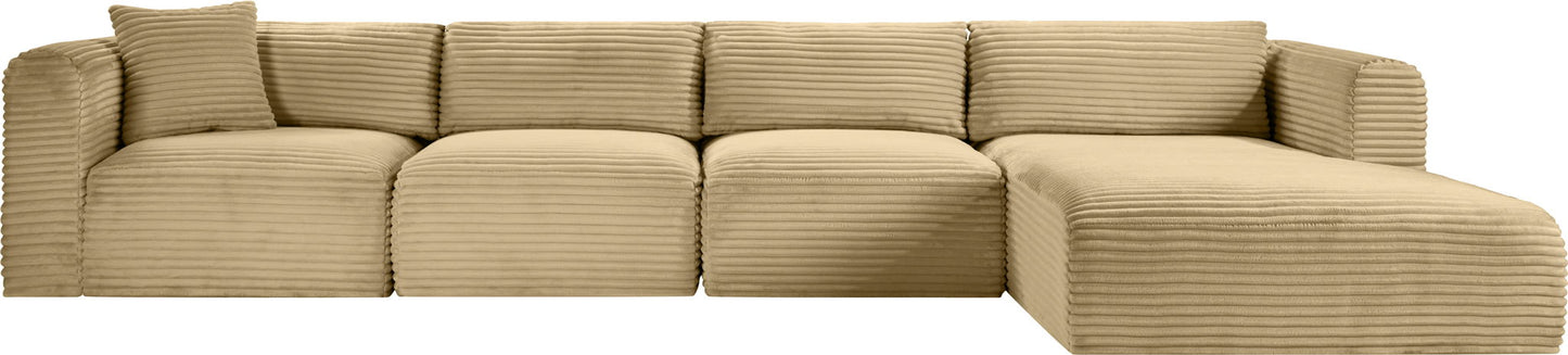 Shaggy - 4 Piece Modular Sectional