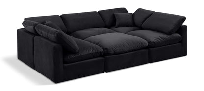 Indulge - Velvet 6 Piece Modular Sectional