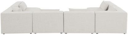 Cube - Linen 6 Piece Modular Armless Sectional