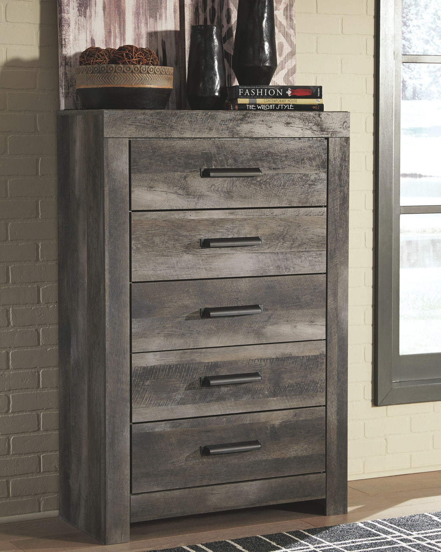 Wynnlow - Five Drawer Chest - Gray
