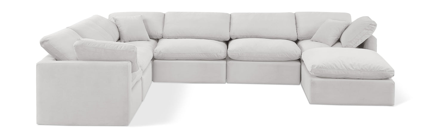 Indulge - Velvet 7 Piece Modular Sectional