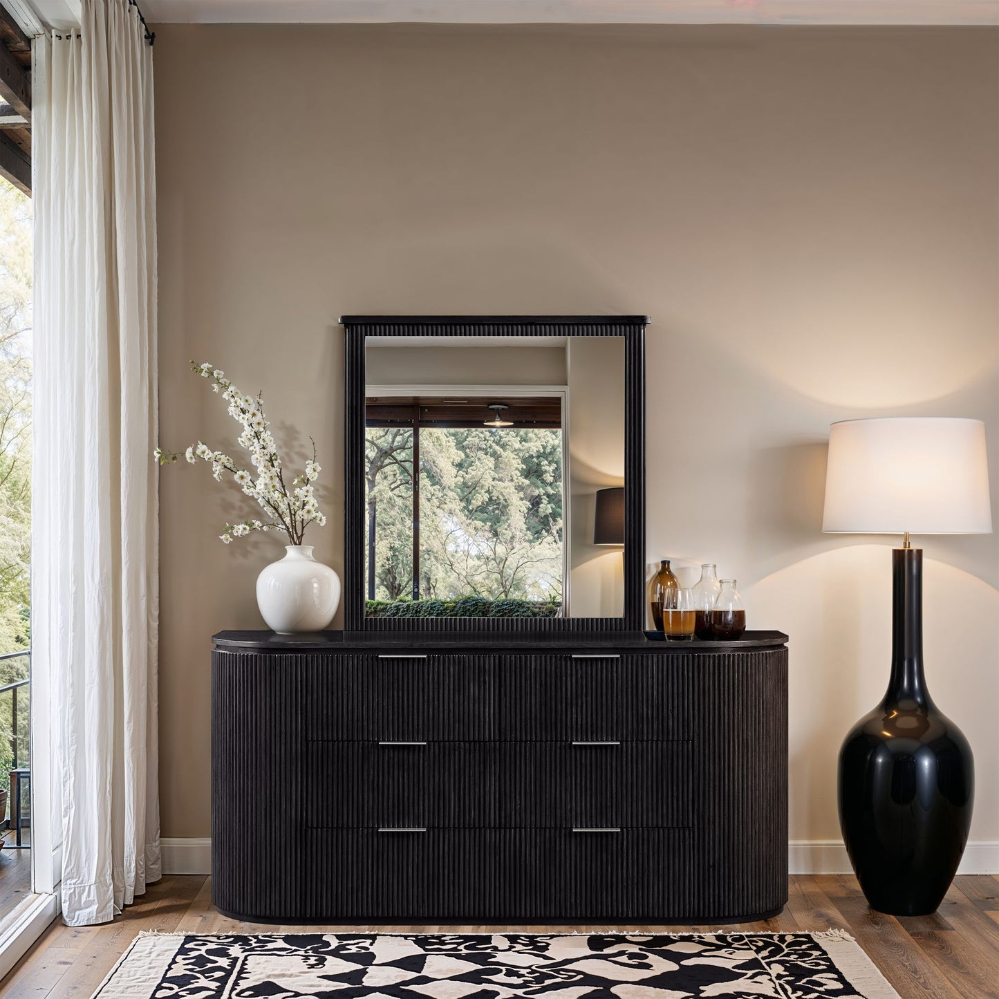 Astrid - Solid Wood And Oak Veneer Dresser