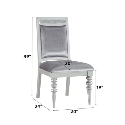 Maverick - Side Chair (Set of 2) - Fabric & Platinum