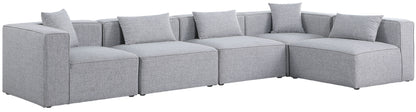 Cube - Linen 5 Piece Modular Sectional