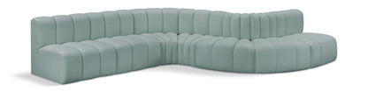 Arc - Faux Leather 7 Piece Modular Sofa