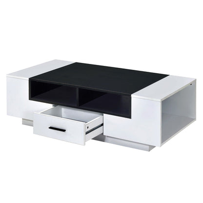 Armour - Coffee Table - White & Black