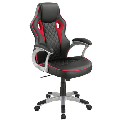Lucas - Upholstered Adjustable Home Office Desk Chair - Black