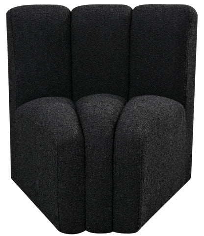Arc - Boucle Fabric Curved Corner Chair