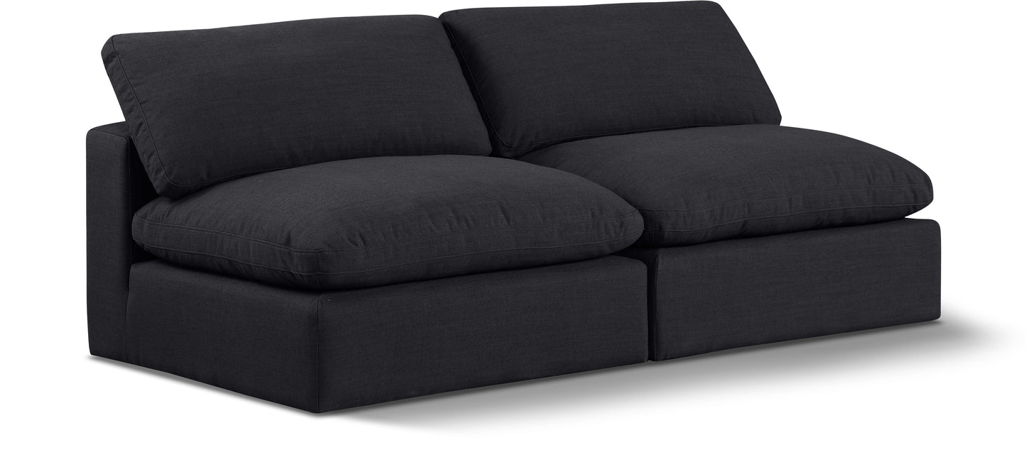 Comfy - Linen Modular Armless Sofa 2 Seats