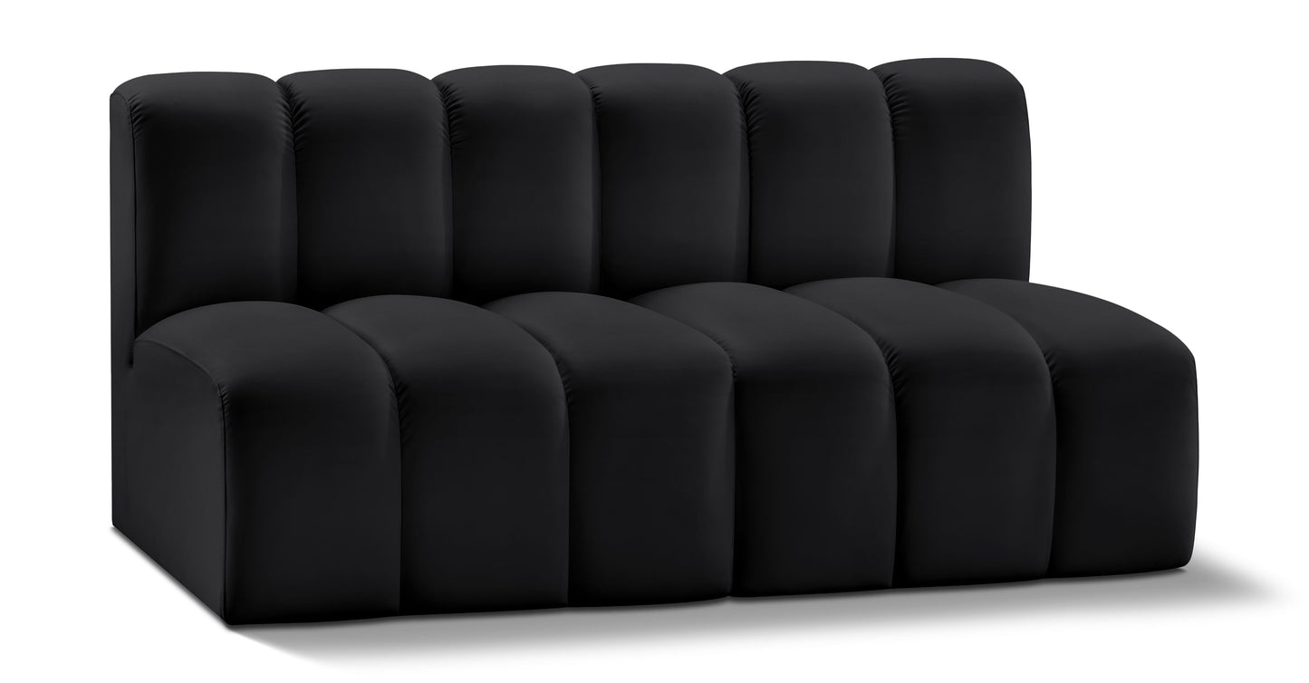 Arc - Faux Leather 2 Seats Modular Sofa