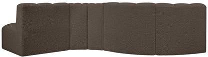 Arc - Boucle Fabric 5 Piece Modular Sofa