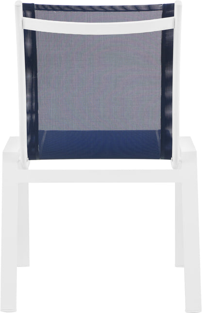 Nizuc - Outdoor Patio Dining Chair With White Frame (Set of 2)