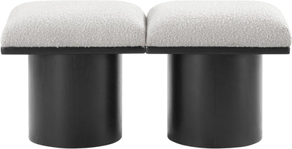 Pavilion - 2 Piece Modular Bench With Black Base