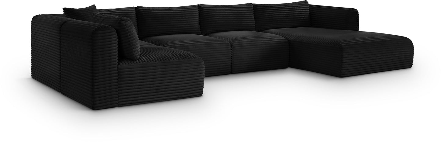 Shaggy - 5 Piece Modular U-Shaped Sectional