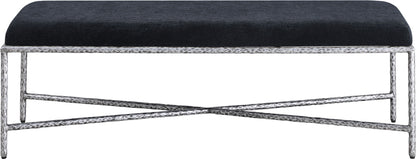 Valley - Bench With Silver Frame