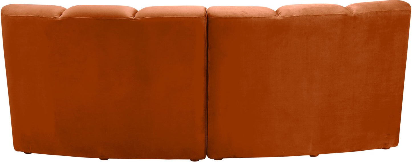 Infinity - 2 Piece Velvet Modular Sectional