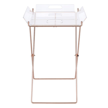 Cercie - Tray Table - Clear Acrylic & Copper