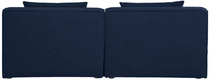 Cube - Linen Modular 2 Seat Armless Sofa