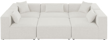 Cube - Linen 6 Piece Modular Sectional