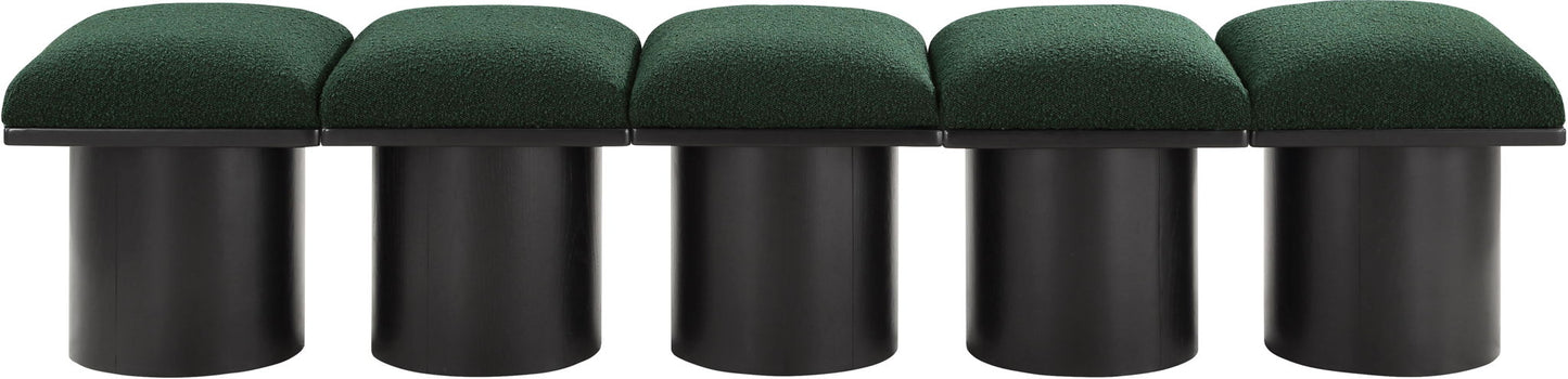 Pavilion - 5 Piece Modular Bench With Black Base