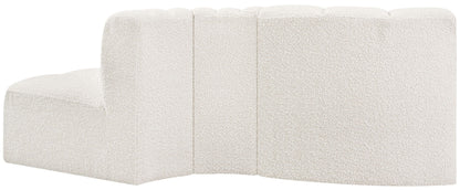 Arc - Boucle Fabric 3 Piece Modular Sofa