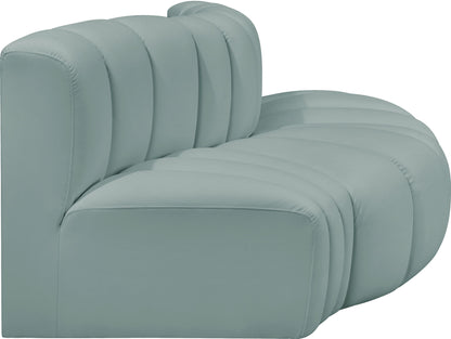 Arc - Faux Leather 3 Piece Modular Sofa