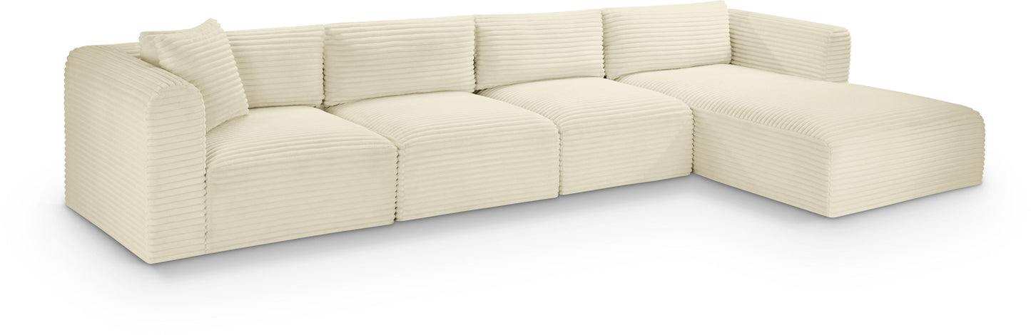 Shaggy - 4 Piece Modular Sectional