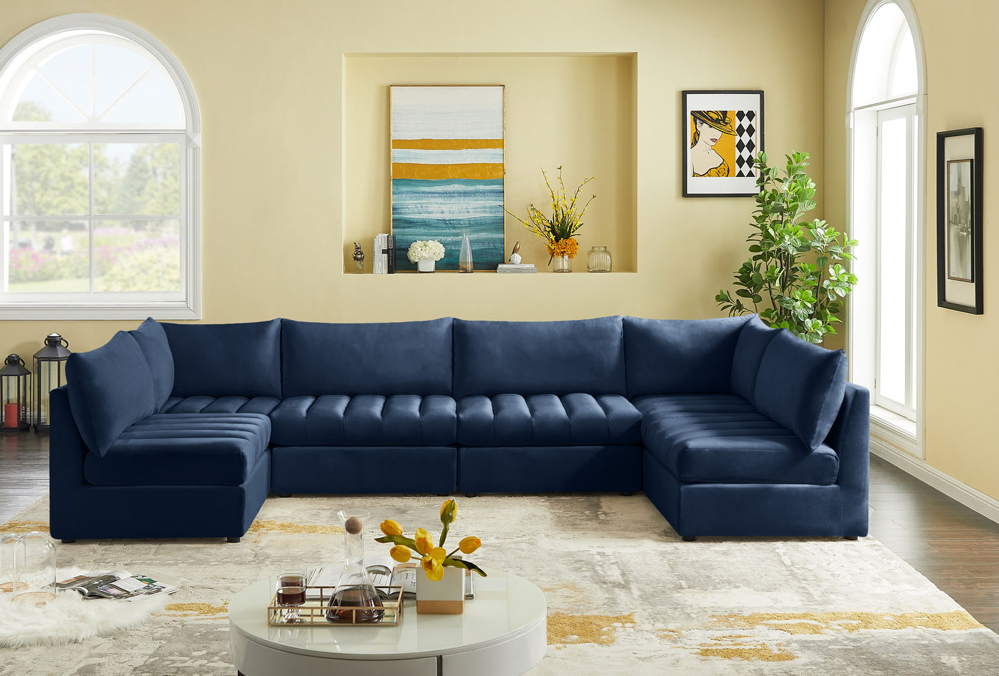 Jacob - Modular U-Shaped Sectional 6 Piece