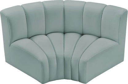 Arc - Faux Leather 2 Piece Modular Sofa