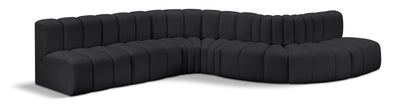 Arc - Faux Leather 7 Piece Modular Sofa