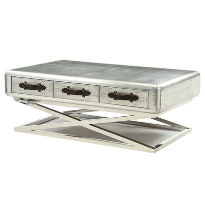 Brancaster - 51" Coffee Table - Aluminum