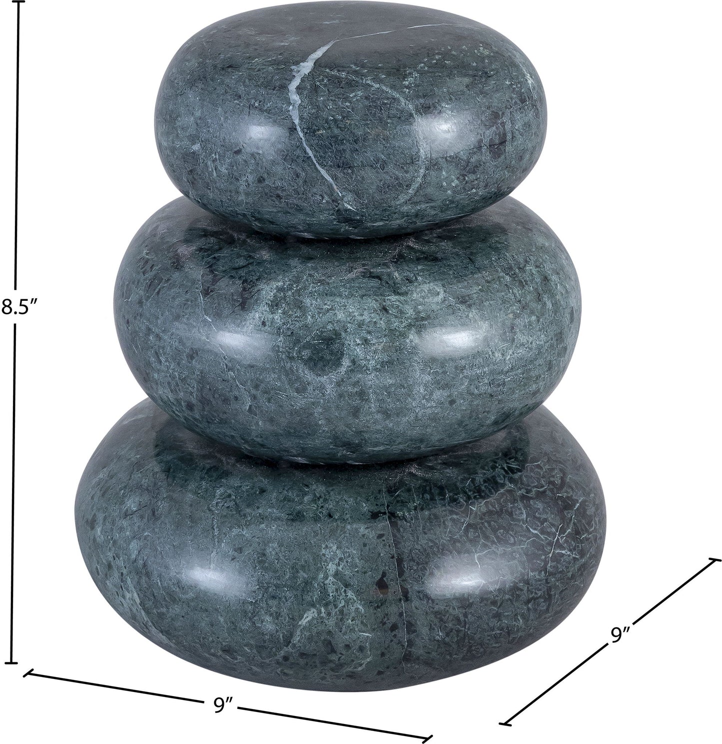 Pumpkin - 3 Piece Marble Decorative Object