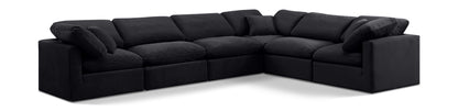 Indulge - Velvet 6 Piece Modular Corner Sectional
