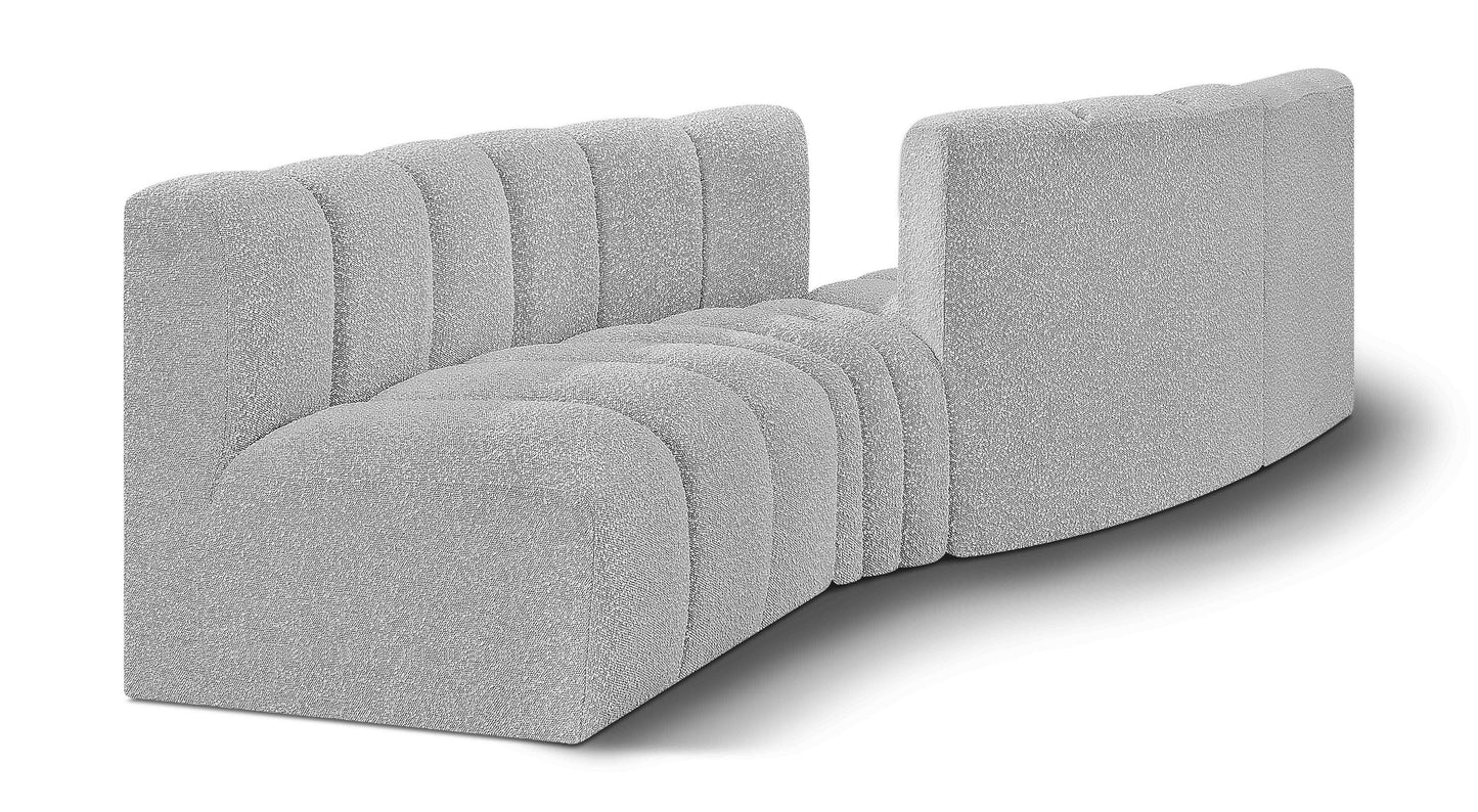Arc - Boucle Fabric 4 Piece Sofa