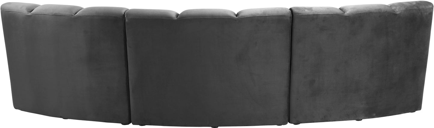 Infinity - 3 Piece Velvet Modular Sectional