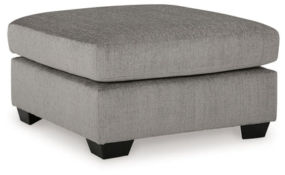 Lanelly - Oversized Accent Ottoman - Alloy