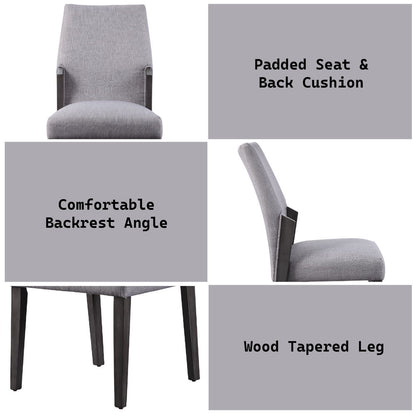Belay - Side Chair (Set of 2) - Gray Fabric & Gray Oak