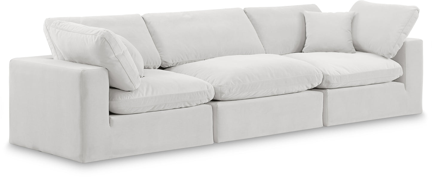 Comfy - Velvet Modular Sofa 3 Seats