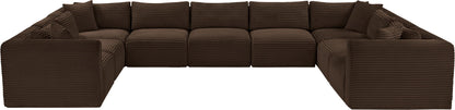 Shaggy - 9 Piece Modular U-Shaped Sectional